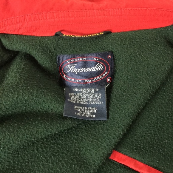 Men’s Vintage FACONNABLE Water Resistant Puff Fleece Design by ALBERT GOLDBERG - Picture 6 of 13